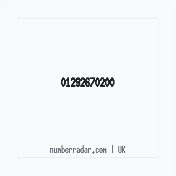 Reverse number check for +44 1292 670200 — who called me?