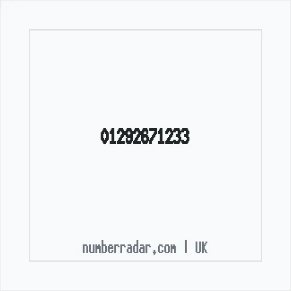 Reverse number check for +44 1292 671233 — who called me?