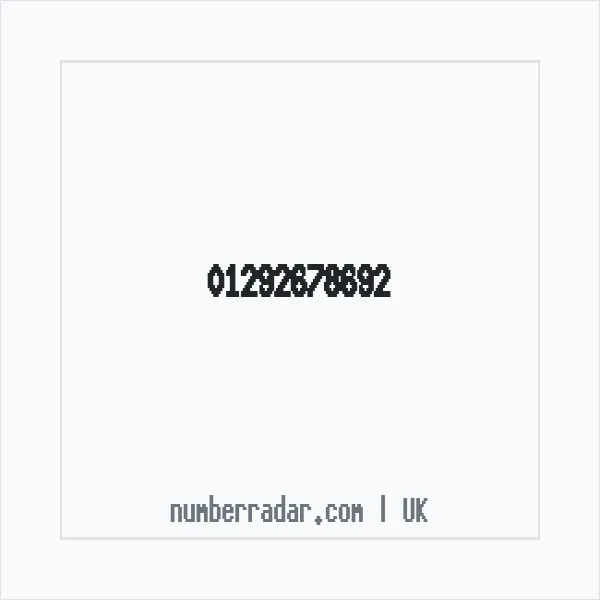 Reverse number check for +44 1292 678692 — who called me?