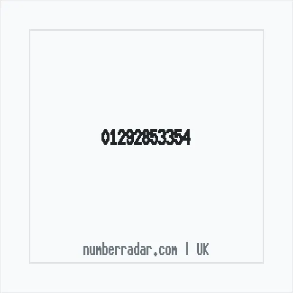 Reverse number check for +44 1292 853354 — who called me?