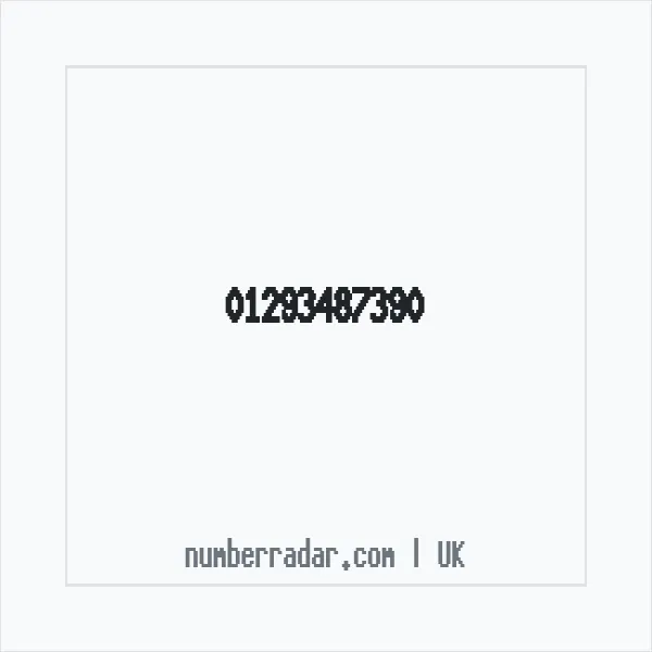 Reverse number check for +44 1293 487390 — who called me?