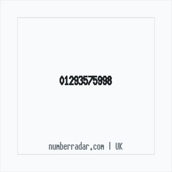 Reverse number check for +44 1293 575998 — who called me?