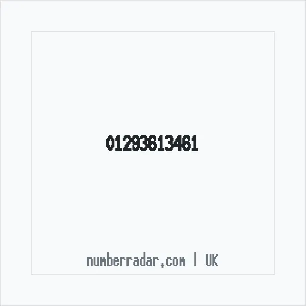 Reverse number check for +44 1293 613461 — who called me?