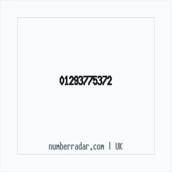 Reverse number check for +44 1293 775372 — who called me?