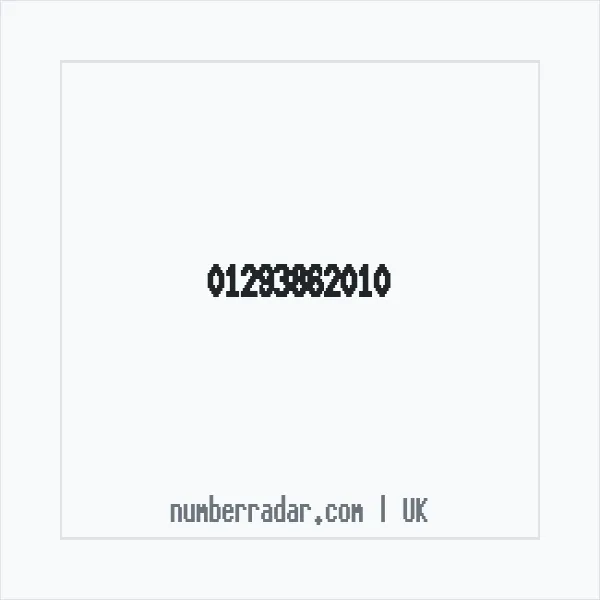 Reverse number check for +44 1293 862010 — who called me?
