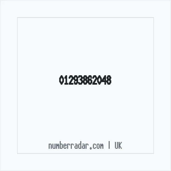 Reverse number check for +44 1293 862048 — who called me?