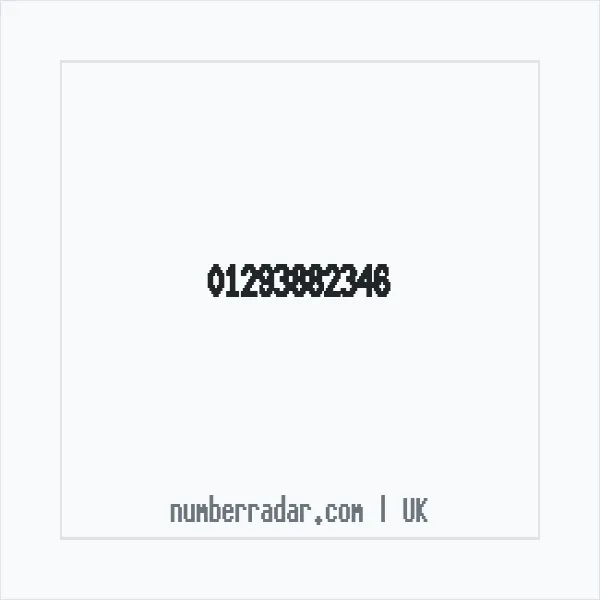 Reverse number check for +44 1293 882346 — who called me?