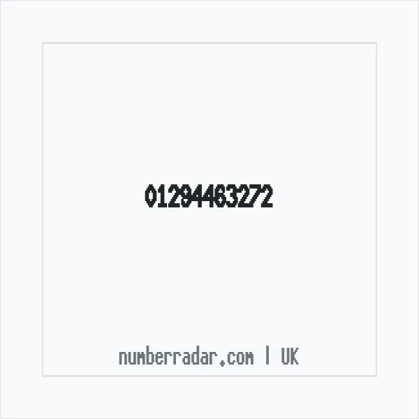 Reverse number check for +44 1294 463272 — who called me?