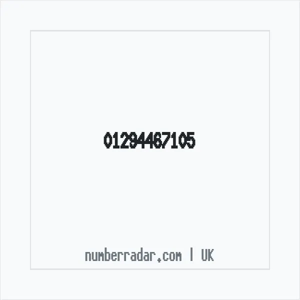 Reverse number check for +44 1294 467105 — who called me?