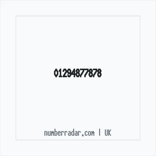 Reverse number check for +44 1294 877878 — who called me?
