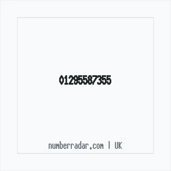 Reverse number check for +44 1295 587355 — who called me?