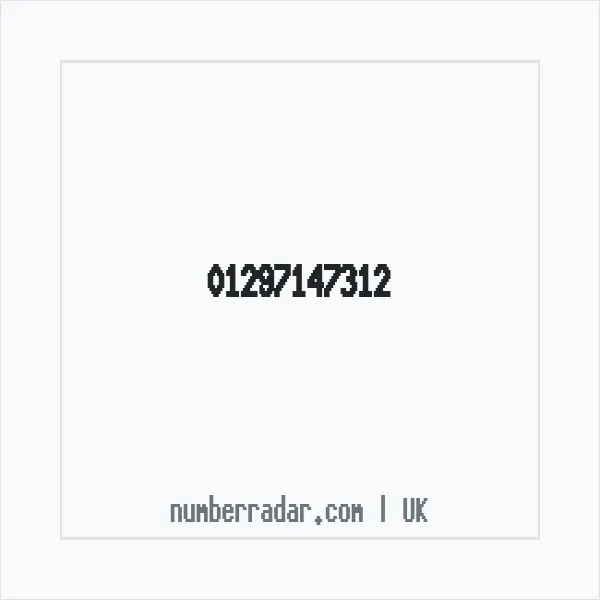 Reverse number check for +44 1297 147312 — who called me?