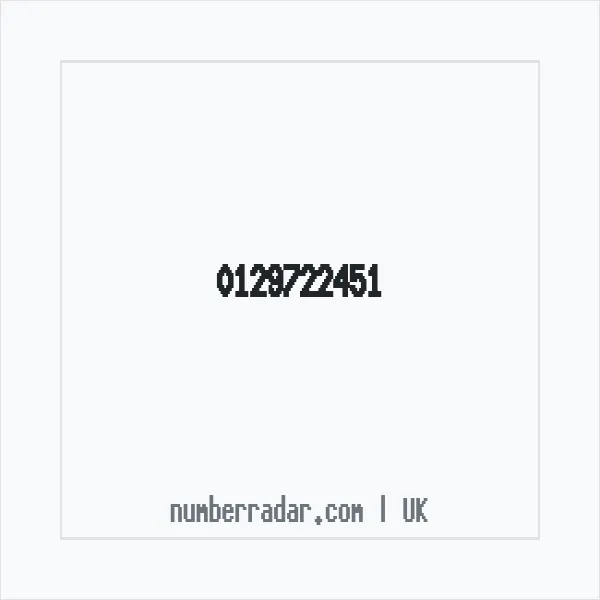 Reverse number check for +44 129722451 — who called me?