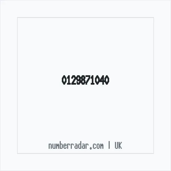 Reverse number check for +44 129871040 — who called me?