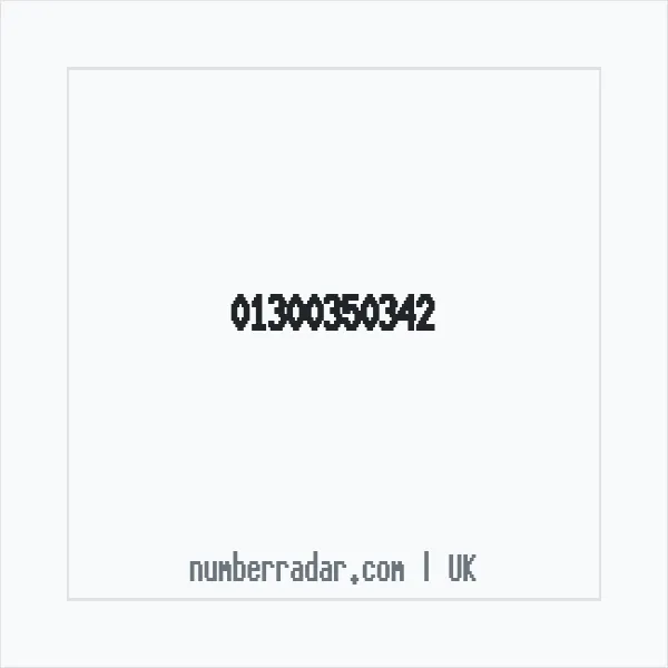 Reverse number check for +44 1300 350342 — who called me?