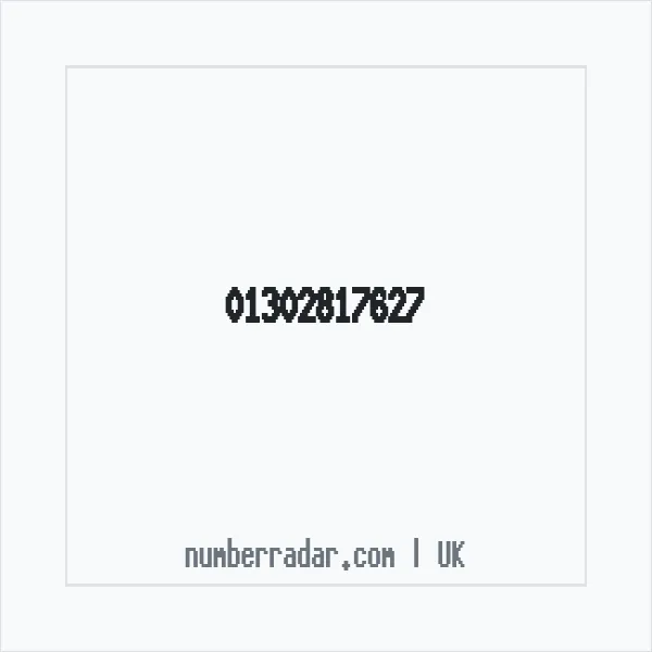 Reverse number check for +44 1302 817627 — who called me?