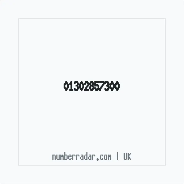 Reverse number check for +44 1302 857300 — who called me?