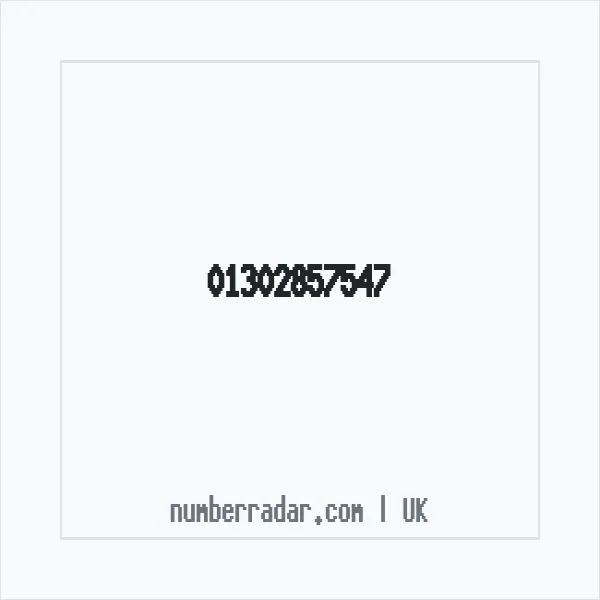 Reverse number check for +44 1302 857547 — who called me?