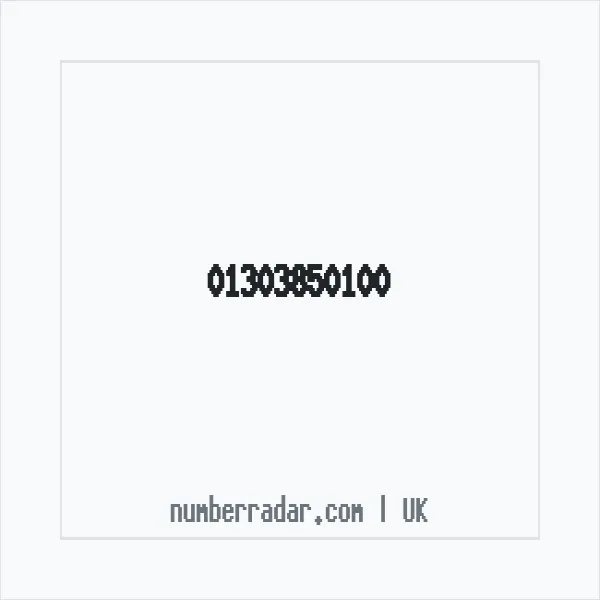 Reverse number check for +44 1303 850100 — who called me?