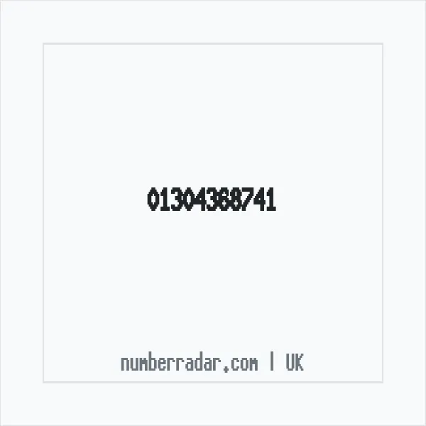 Reverse number check for +44 1304 368741 — who called me?