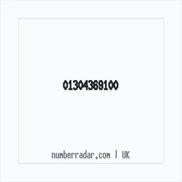 Reverse number check for +44 1304 369100 — who called me?