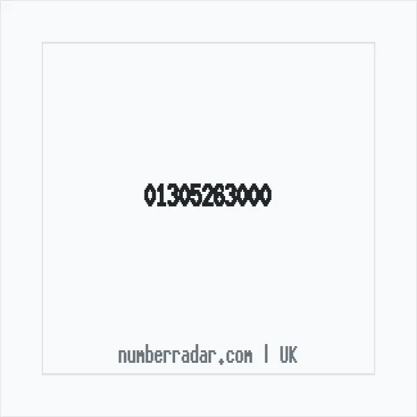 Reverse number check for +44 1305 263000 — who called me?