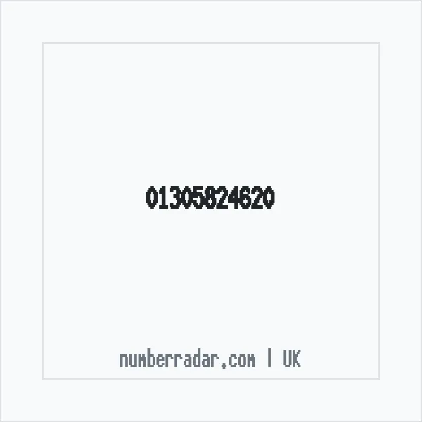 Reverse number check for +44 1305 824620 — who called me?
