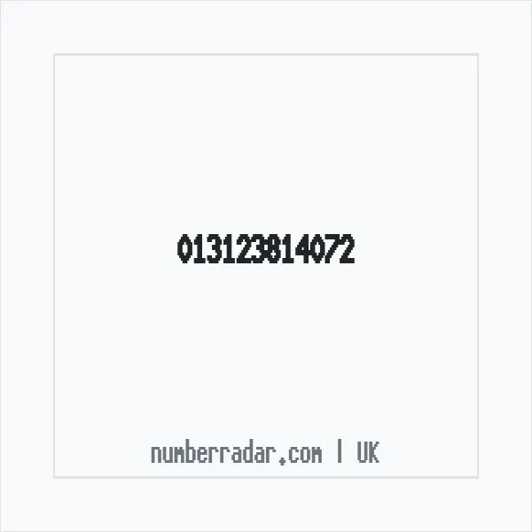 Reverse number check for +44 (1312) 381-407 — who called me?