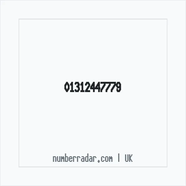 Reverse number check for +44 131 244 7779 — who called me?