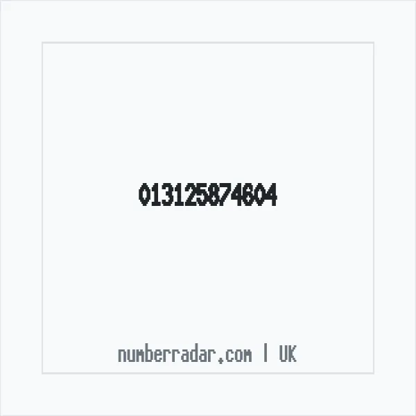 Reverse number check for +44 (1312) 587-460 — who called me?