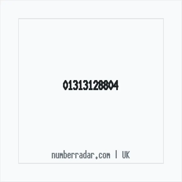 Reverse number check for +44 131 312 8804 — who called me?