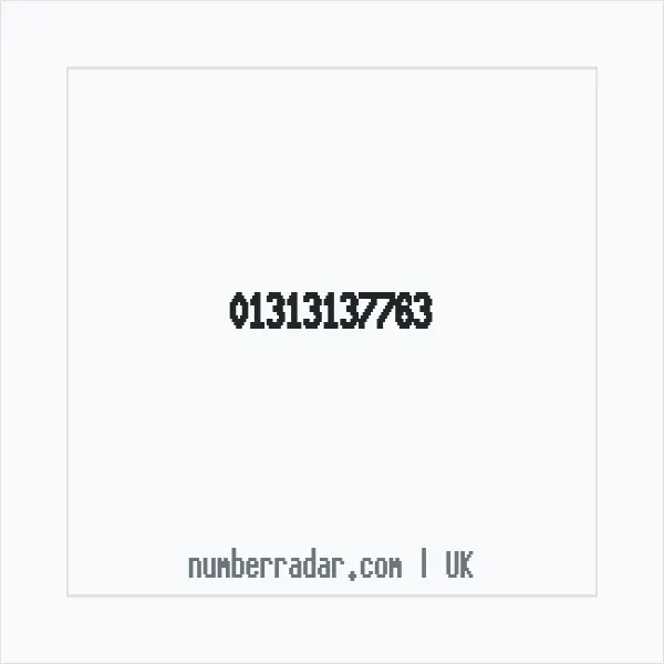 Reverse number check for +44 131 313 7763 — who called me?