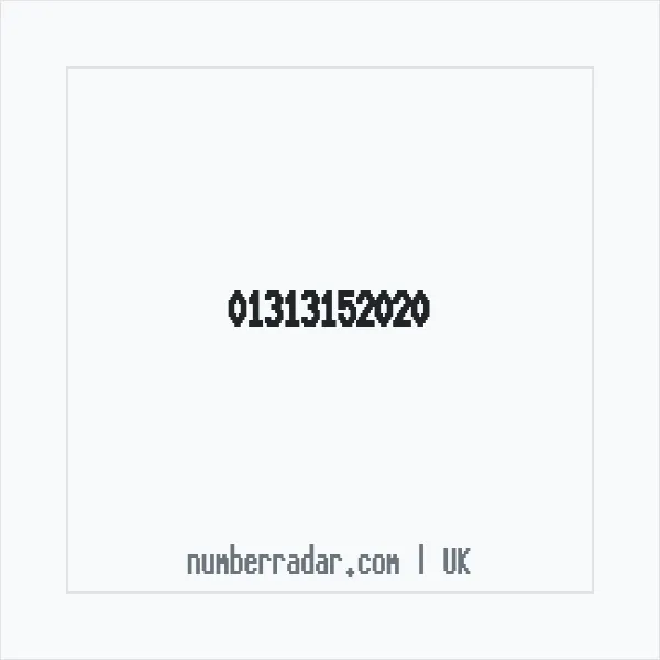 Reverse number check for +44 131 315 2020 — who called me?