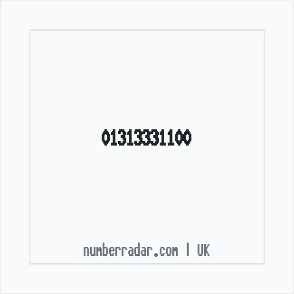 Reverse number check for +44 131 333 1100 — who called me?