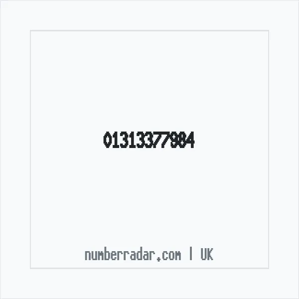 Reverse number check for +44 131 337 7984 — who called me?