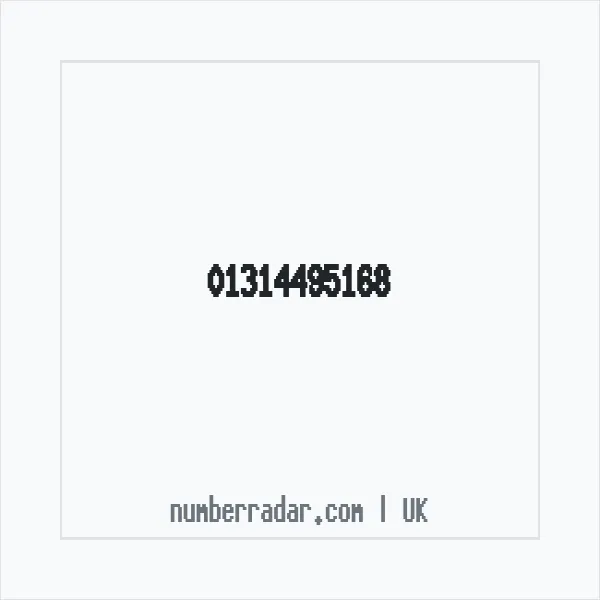 Reverse number check for +44 131 449 5168 — who called me?