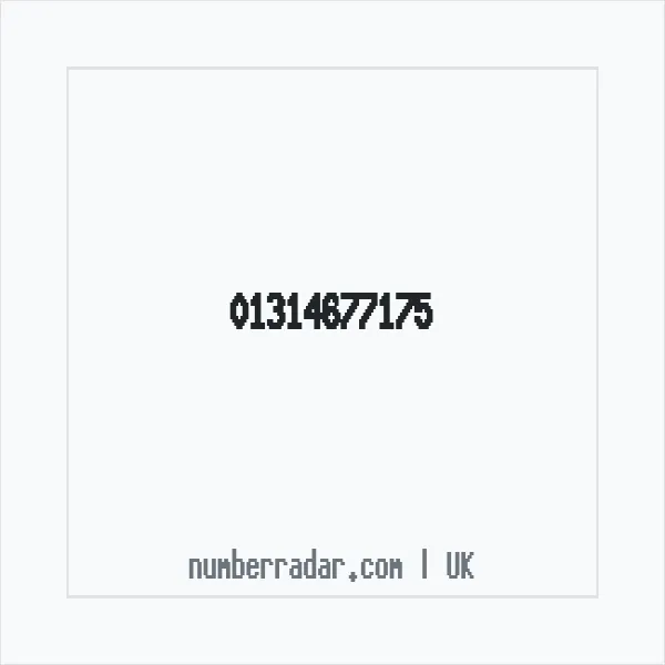 Reverse number check for +44 131 467 7175 — who called me?