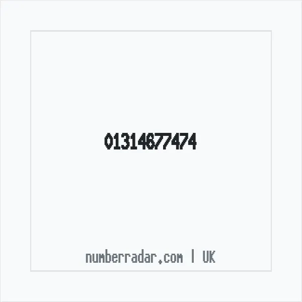 Reverse number check for +44 131 467 7474 — who called me?