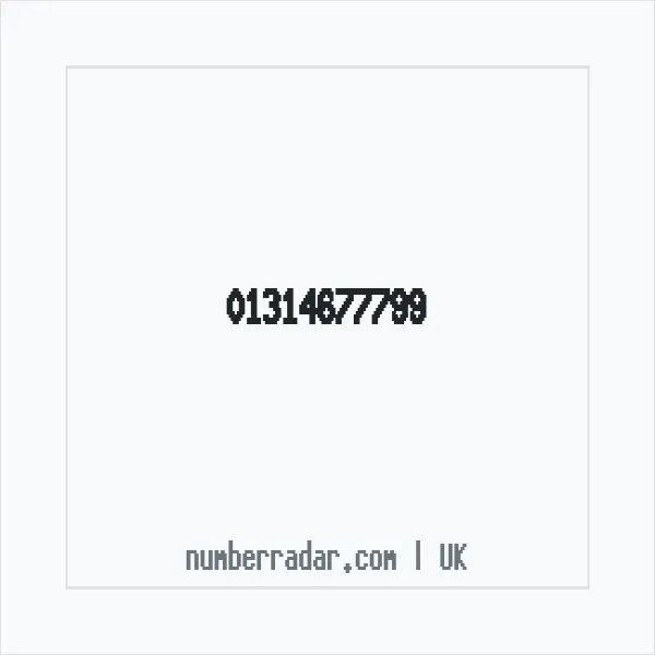 Reverse number check for +44 131 467 7799 — who called me?