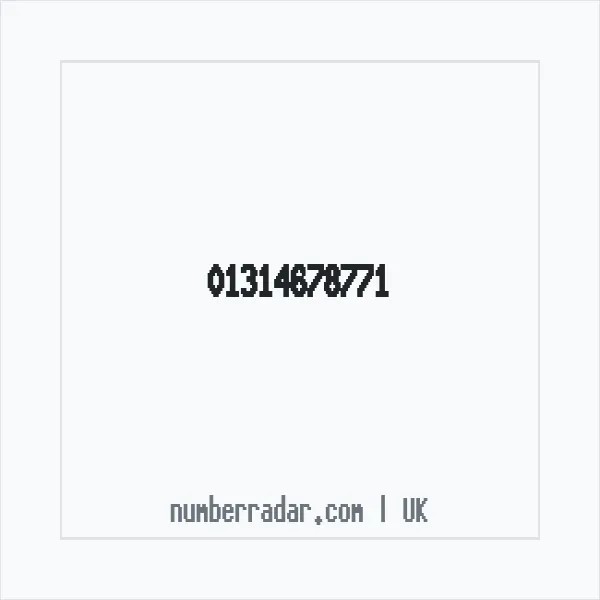 Reverse number check for +44 131 467 8771 — who called me?