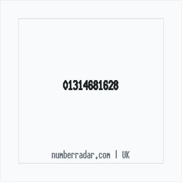 Reverse number check for +44 131 468 1628 — who called me?