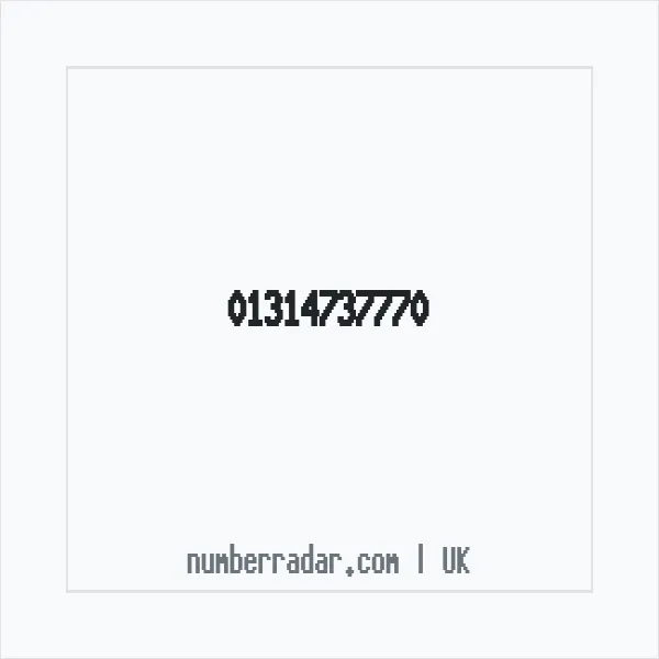 Reverse number check for +44 131 473 7770 — who called me?