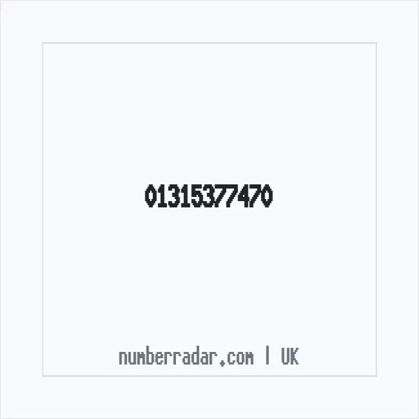 Reverse number check for +44 131 537 7470 — who called me?