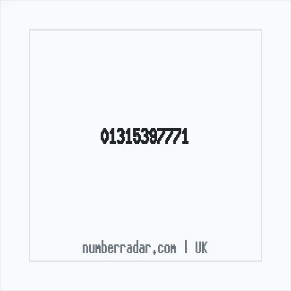 Reverse number check for +44 131 539 7771 — who called me?