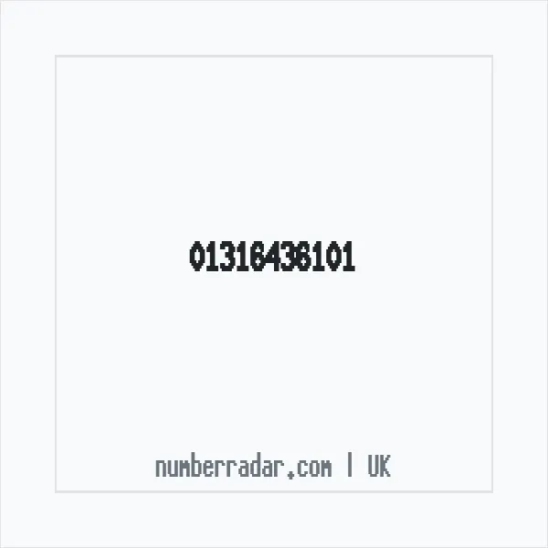Reverse number check for +44 131 643 6101 — who called me?