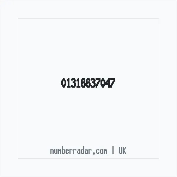 Reverse number check for +44 131 663 7047 — who called me?