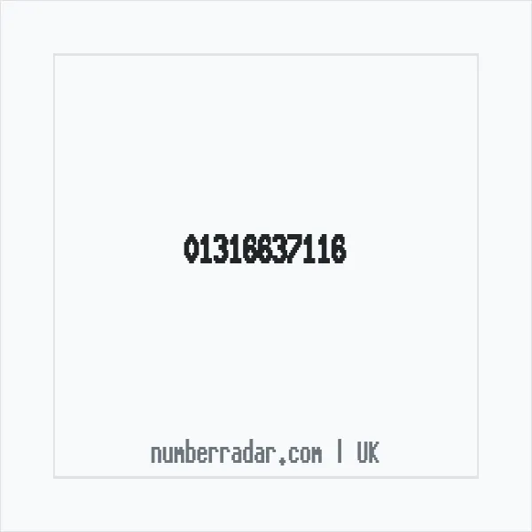 Reverse number check for +44 131 663 7116 — who called me?