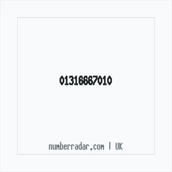 Reverse number check for +44 131 666 7010 — who called me?