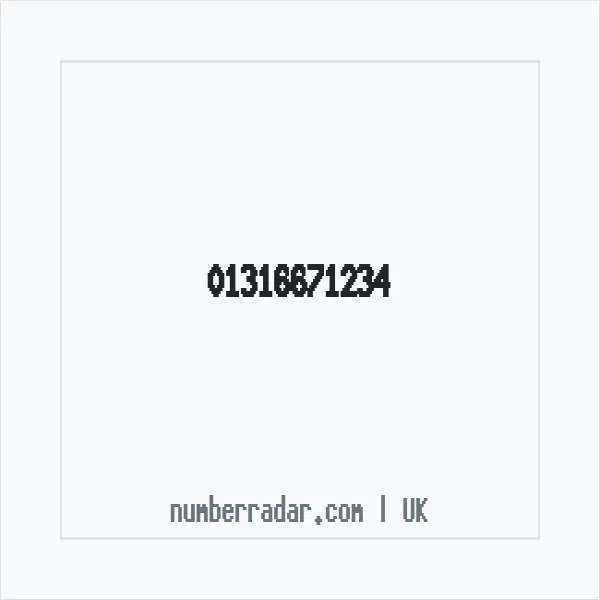 Reverse number check for +44 131 667 1234 — who called me?