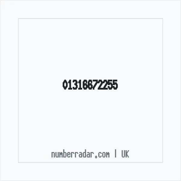 Reverse number check for +44 131 667 2255 — who called me?